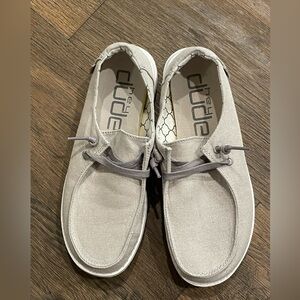 NWOT- Hey Dude- Wendy Sparkling Pearl Grey- Size 7